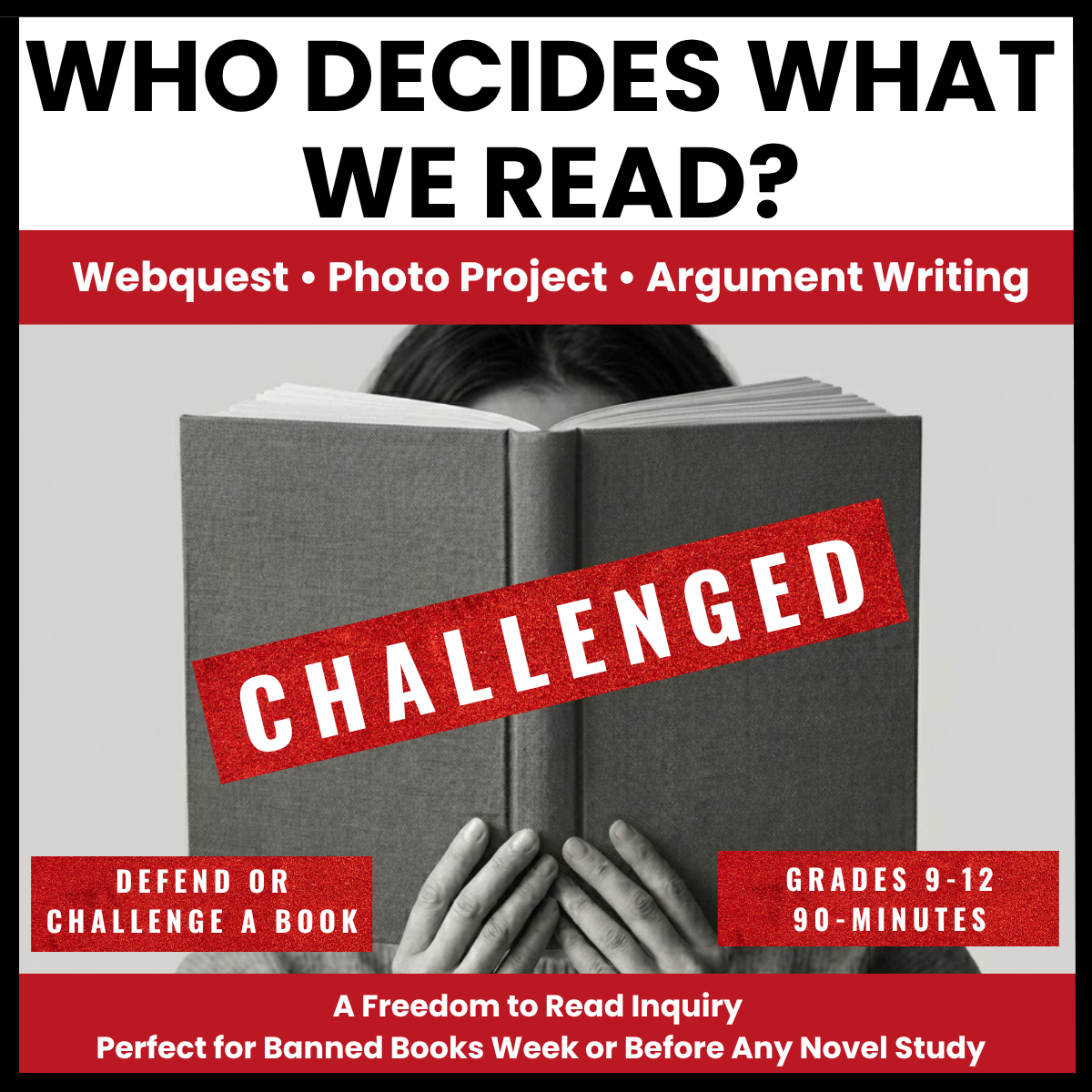 Banned Books Week Activities product cover